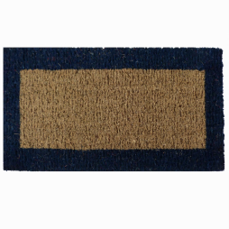 Tapis coco traditionnel sur mesure bordé