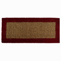 Tapis coco traditionnel sur mesure bordé