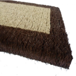 Extra tissé bordure marron