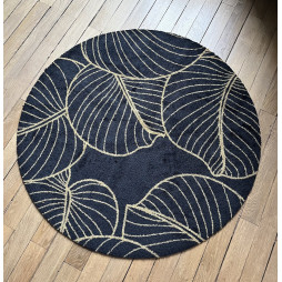 Tapis personnalisé rond antisalissure