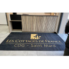 Tapis logo personnalisé antisalissure