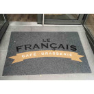 Tapis brosse Velvet logo intérieur extérieur (alternative tapis coco)