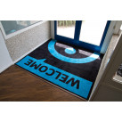 Tapis logo personnalisé antisalissure