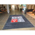 Tapis logo personnalisé antisalissure