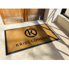 Tapis brosse Velvet logo intérieur extérieur (alternative tapis coco)