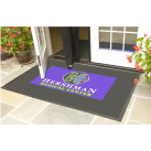 Tapis logo grattant d'extérieur construction tout caoutchouc