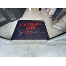 Tapis logo personnalisé antisalissure